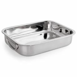 WAS Auflaufform Stahl 35 Cm X 26 Cm X 6,5 Cm