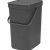 BRABANTIA Sort & Go Abfallbehälter In Grey 12 Liter 2 BRABANTIA Sort & Go Abfallbehälter In Grey 12 Liter -pfannen Verkäufe 70542109805 1