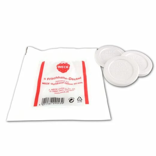 WECK 5x Frischhaltedeckel Für Rundrand 60 3 WECK 5x Frischhaltedeckel Für Rundrand 60