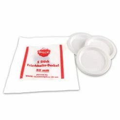 WECK 5x Frischhaltedeckel Für Rundrand 80