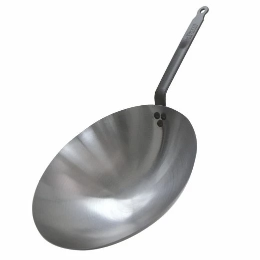 DE BUYER Wok Carbone Plus Aus Stahl 35 Cm 3 DE BUYER Wok Carbone Plus Aus Stahl 35 Cm