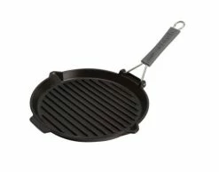 STAUB Grillpfanne Rund Aus Gusseisen 27 Cm