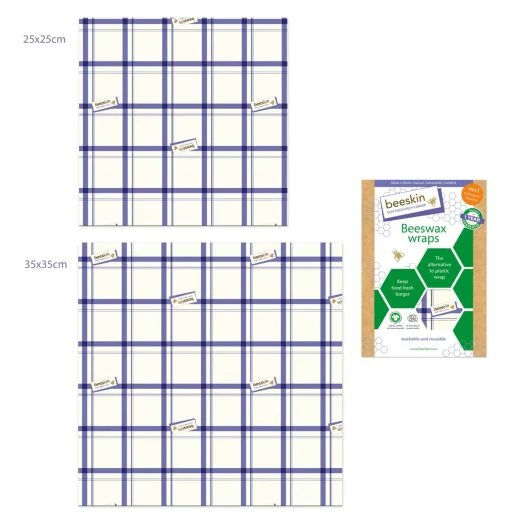 BEESKIN Bienenwachstücher M & L Kitchen Towel 2 Stück 2 BEESKIN Bienenwachstücher M & L Kitchen Towel 2 Stück